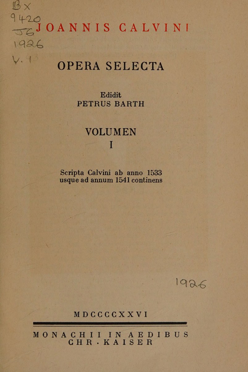 Title page, 1926–1936
